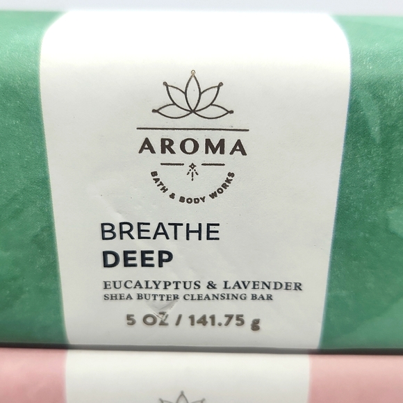 Bath & Body Works Aroma Shea Butter Cleansing Bars Breathe Deep & Inspire Love 2 - Picture 4 of 5